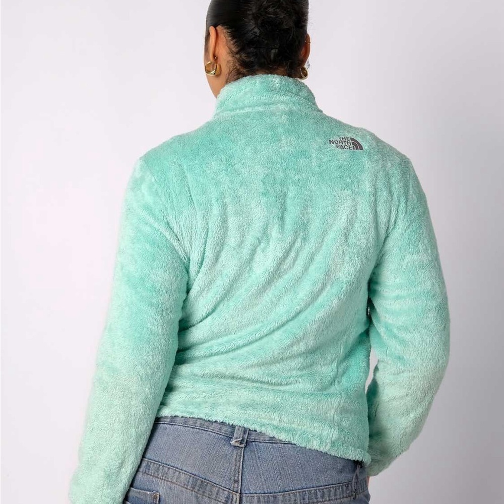 The North Face Osito Fleece Jacket Mint Green Full Zip Women’s M Cozy - Picture 2 of 6